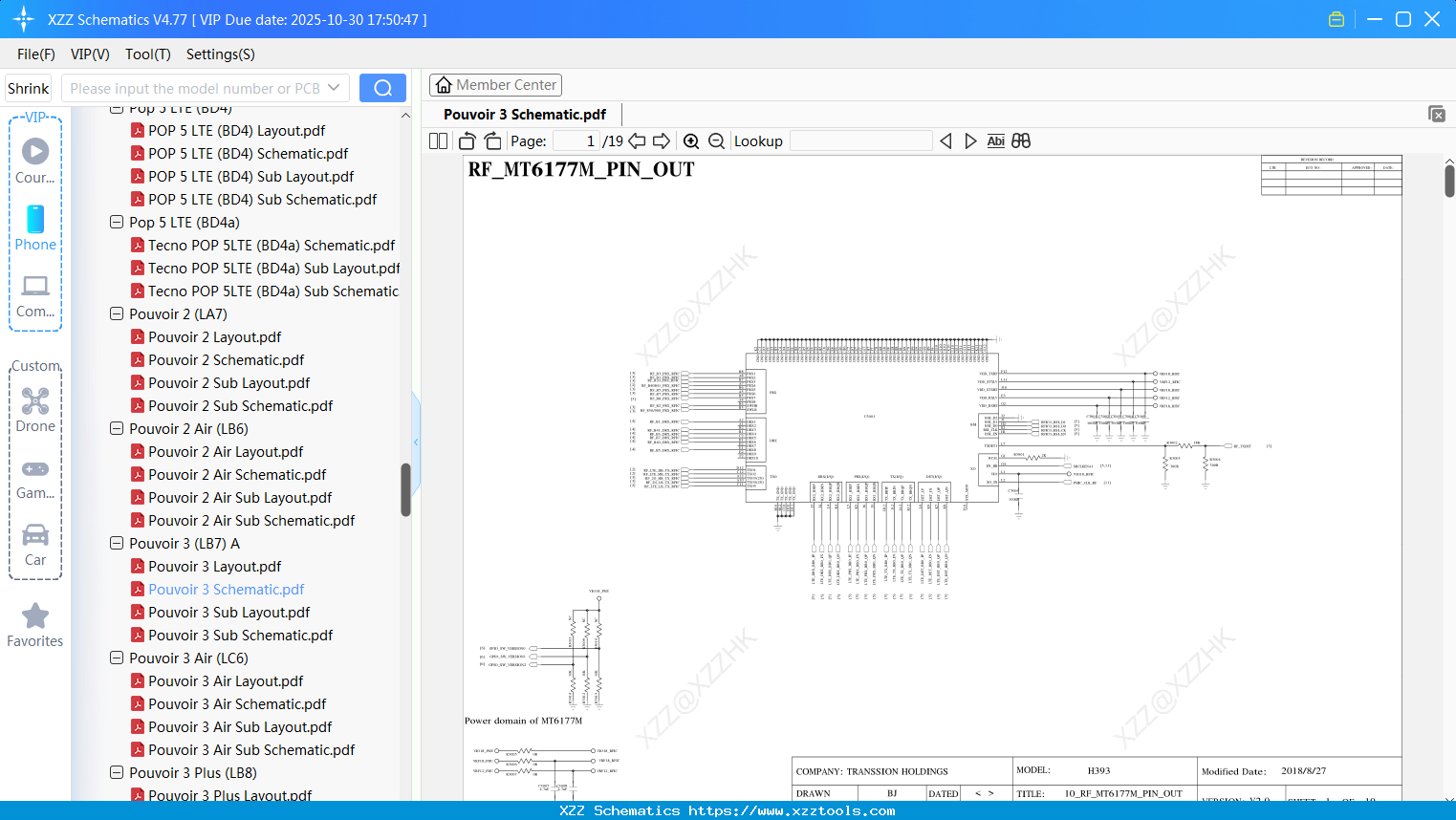 Tecno Pouvoir 3 Schematic